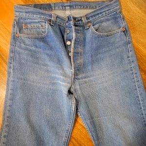 LEVI'S x VINTAGE 501xx Original fit jeans button fly denim USA 34x34